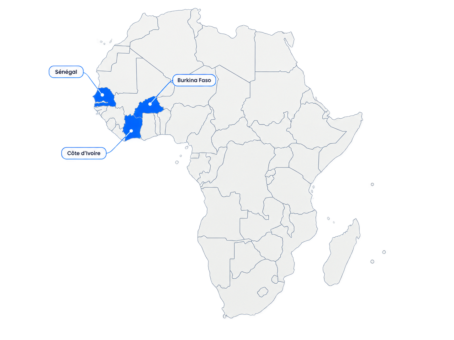 Carte de présence Print Station en Afrique
